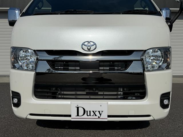 ハイエースバン スーパーGL ダークプライムII ALPINE11型フローティングナビ パノラミックビューモニター デジタルミラー 寒冷地仕様 プロジェクター式LEDヘッド AC100V フルセグTV Bluetooth 純正15インチアルミ(16枚目)