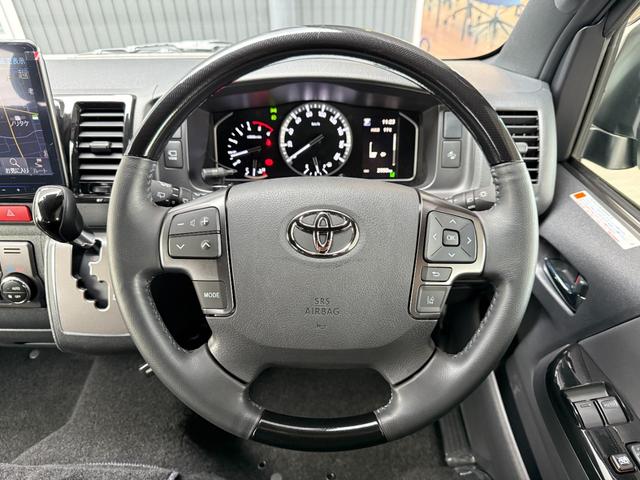 ハイエースバン スーパーＧＬ　ダークプライム　ＡＬＰＩＮＥ１１型フローティングナビ　デジタルミラー　パノラミックビュー　両側パワースライドドア　ＥＴＣ　ドラレコ前後　ステアリングスイッチ　プッシュスタート　ＡＣ１００Ｖ　ＴＶ　純正１５インチタイヤ（47枚目）