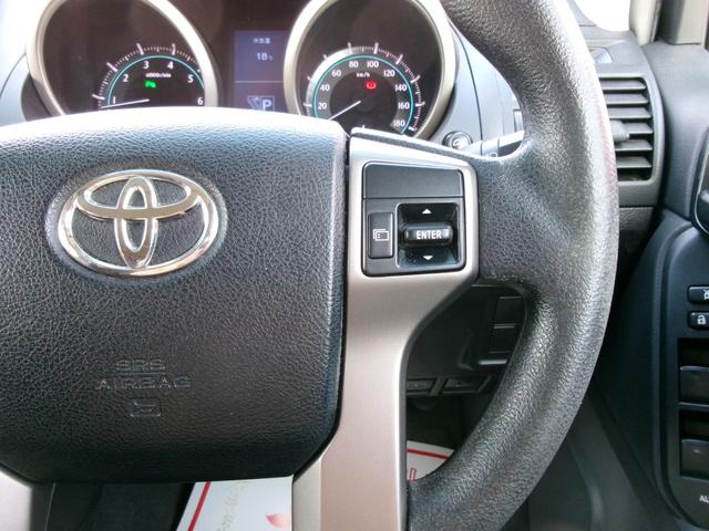 ランドクルーザープラド TX 純正ナビTV バックカメラ スマートキー×2 ETC 純正ホイール車内積込み フルセグTV Bluetooth 黒シートカバー LEDヘッド プッシュスタート クリアランスソナー 電格ミラー 社外AW(23枚目)