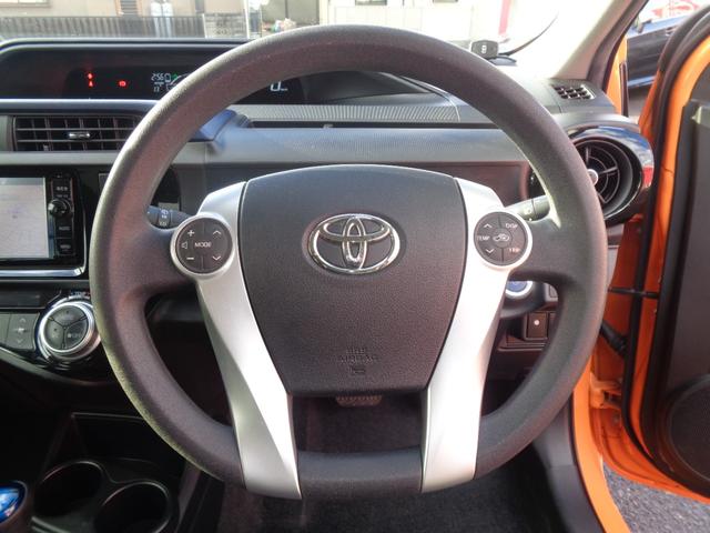 アクア Ｓ　禁煙車　純正ナビ　フルセグＴＶ（走行中ＯＫ）バックカメラ　Ｂｌｕｅｔｏｏｔｈ　ＥＴＣ　スマートキー　プッシュスタート　ドライブレコーダー前後　ルーフスポイラー　トヨタセーフティセンス　フロアマット（20枚目）