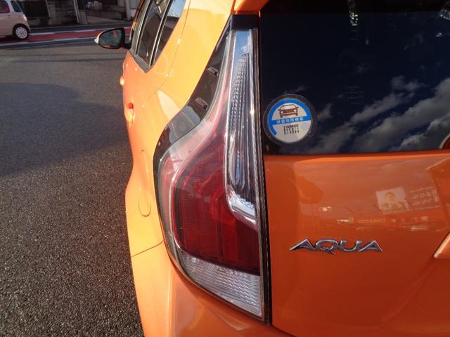 アクア Ｓ　禁煙車　純正ナビ　フルセグＴＶ（走行中ＯＫ）バックカメラ　Ｂｌｕｅｔｏｏｔｈ　ＥＴＣ　スマートキー　プッシュスタート　ドライブレコーダー前後　ルーフスポイラー　トヨタセーフティセンス　フロアマット（50枚目）