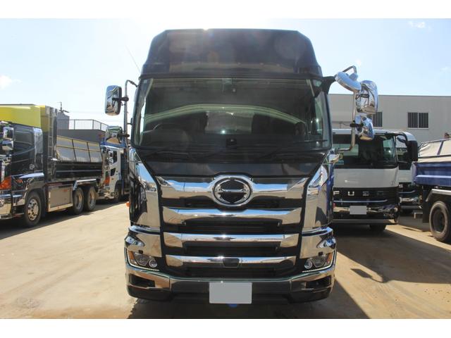 プロフィア ダンプトレーラーセット ハイルーフ アルミホイール 3軸土砂禁ダンプトレーラー 積載24600kg トレーラー40立米(2枚目)