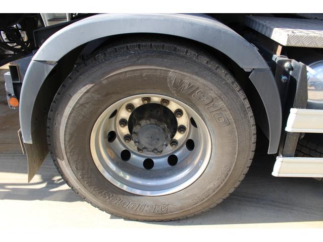 プロフィア ダンプトレーラーセット ハイルーフ アルミホイール 3軸土砂禁ダンプトレーラー 積載24600kg トレーラー40立米(8枚目)