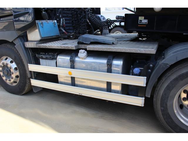 プロフィア ダンプトレーラーセット ハイルーフ アルミホイール 3軸土砂禁ダンプトレーラー 積載24600kg トレーラー40立米(9枚目)