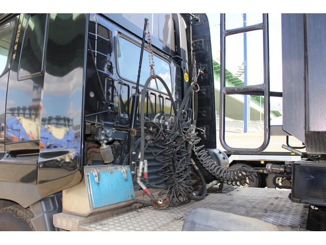 プロフィア ダンプトレーラーセット ハイルーフ アルミホイール 3軸土砂禁ダンプトレーラー 積載24600kg トレーラー40立米(12枚目)