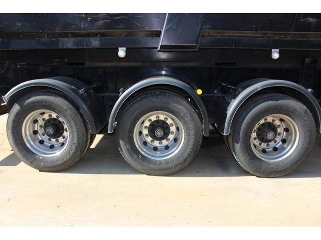 プロフィア ダンプトレーラーセット ハイルーフ アルミホイール 3軸土砂禁ダンプトレーラー 積載24600kg トレーラー40立米(15枚目)