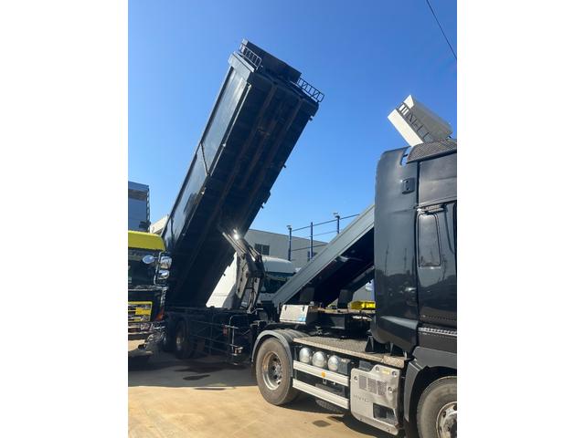 プロフィア ダンプトレーラーセット ハイルーフ アルミホイール 3軸土砂禁ダンプトレーラー 積載24600kg トレーラー40立米(20枚目)