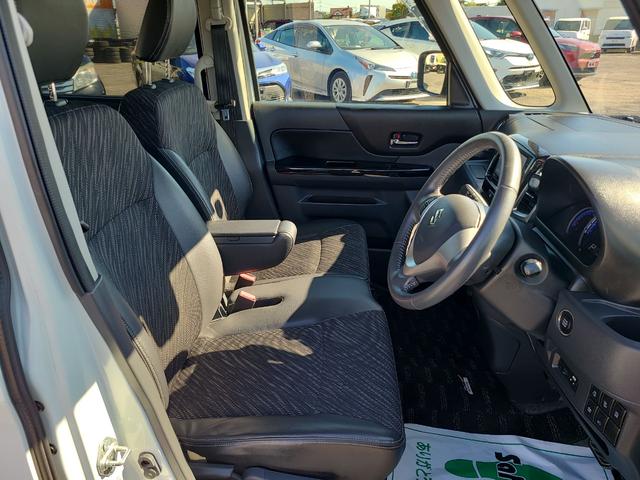 スペーシアカスタム XSリミテッド ETC 両側電動スライドドア ナビ 衝突被害軽減システム オートライト HID スマートキー アイドリングストップ 電動格納ミラー シートヒーター ベンチシート CVT 盗難防止システム ABS(9枚目)