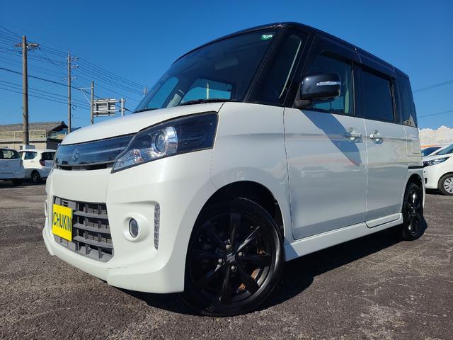 スペーシアカスタム XSリミテッド ETC 両側電動スライドドア ナビ 衝突被害軽減システム オートライト HID スマートキー アイドリングストップ 電動格納ミラー シートヒーター ベンチシート CVT 盗難防止システム ABS(11枚目)