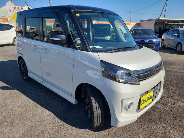 スペーシアカスタム XSリミテッド ETC 両側電動スライドドア ナビ 衝突被害軽減システム オートライト HID スマートキー アイドリングストップ 電動格納ミラー シートヒーター ベンチシート CVT 盗難防止システム ABS(13枚目)