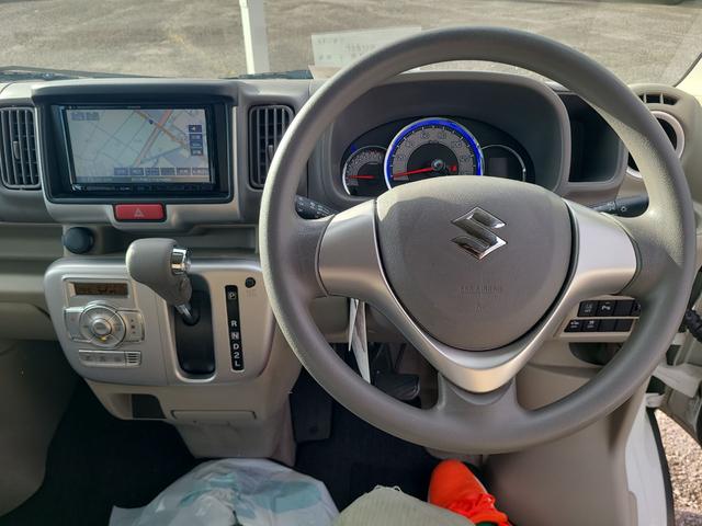 エブリイワゴン ＪＰターボ　両側スライドドア　ナビ　クリアランスソナー　レーンアシスト　衝突被害軽減システム　スマートキー　電動格納ミラー　ベンチシート　ＡＴ　盗難防止システム　ＡＢＳ　ＥＳＣ　衝突安全ボディ　エアコン（2枚目）