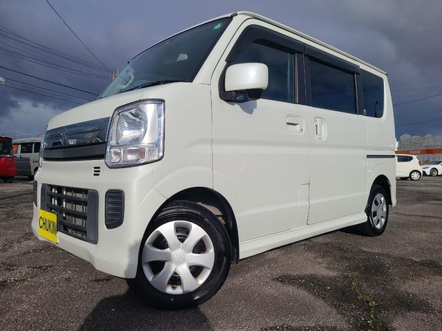 エブリイワゴン ＪＰターボ　両側スライドドア　ナビ　クリアランスソナー　レーンアシスト　衝突被害軽減システム　スマートキー　電動格納ミラー　ベンチシート　ＡＴ　盗難防止システム　ＡＢＳ　ＥＳＣ　衝突安全ボディ　エアコン（10枚目）