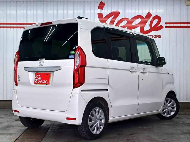 Ｎ－ＢＯＸ Ｇ・Ｌホンダセンシング　衝突軽減ブレーキ　純正ナビ　フルセグＴＶ　アップルカープレイ　バックカメラ　Ｂｌｕｅｔｏｏｔｈ　ドラレコ　ＥＴＣ　前席シートヒーター　片側電動スライドドア　スマートキー２個　プッシュスタート　禁煙車（3枚目）