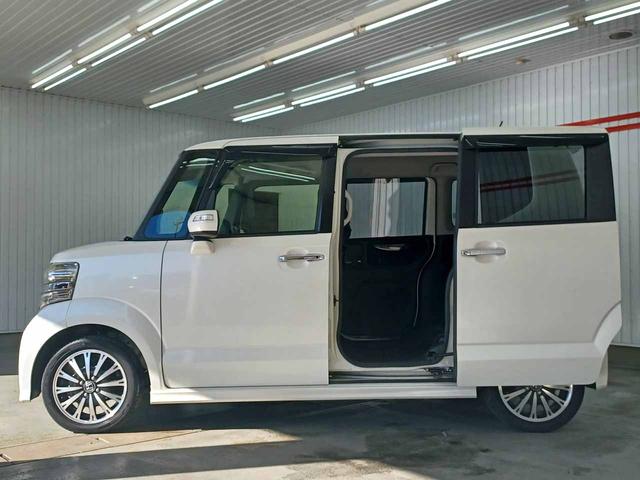 N-BOXカスタム G・ターボLパッケージ 衝突被害軽減ブレーキ 両側電動スライドドア HIDヘッドライト クルーズコントロール 純正8インチナビ バックカメラ Bluetooth ETC パドルシフト プッシュスタート スマートキー2個 禁煙(6枚目)