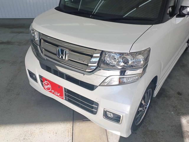 N-BOXカスタム G・ターボLパッケージ 衝突被害軽減ブレーキ 両側電動スライドドア HIDヘッドライト クルーズコントロール 純正8インチナビ バックカメラ Bluetooth ETC パドルシフト プッシュスタート スマートキー2個 禁煙(30枚目)