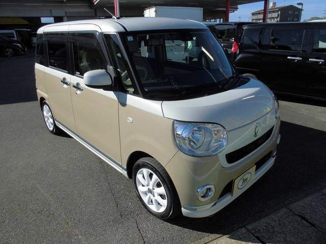 ムーヴキャンバス Ｘリミテッドメイクアップ　ＳＡＩＩ　ワンオーナー　シートヒーター　両側パワースライド　キーフリー　バックカメラ　ＥＴＣ　社外フルセグメモリーナビ（4枚目）