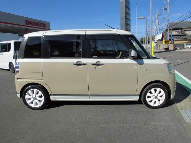 ムーヴキャンバス Ｘリミテッドメイクアップ　ＳＡＩＩ　ワンオーナー　シートヒーター　両側パワースライド　キーフリー　バックカメラ　ＥＴＣ　社外フルセグメモリーナビ（5枚目）