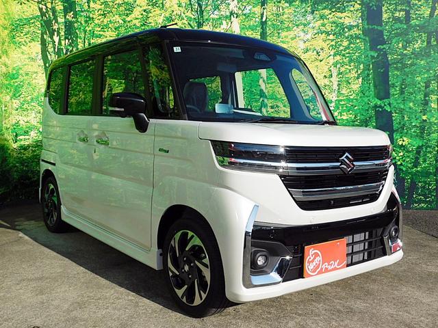 スペーシアカスタム ハイブリッドＸＳターボ　ハイブリッドＸＳターボ（４名）届出済未使用車　ブラックルーフ　全方位モニター付メモリーナビ　フルセグＴＶ　ブルートゥース　衝突軽減ブレーキ　レーダークルーズコントロール　両側電動ドア　スマートキー２個（61枚目）