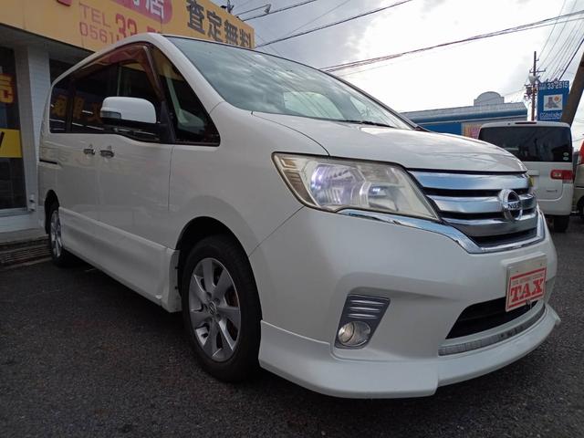 セレナ ハイウェイスター Vセレクション 両側パワースライド スマートキー プッシュスタート 社外HDDナビ フルセグ BTオーディオ バックカメラ ETC(2枚目)