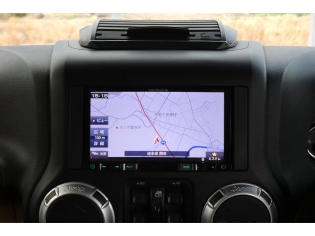 ジープ・ラングラーアンリミテッド サハラ　切替４ＷＤ　ＲＡＮＣＨＯリフトアップ　１７インチＡＷ　ＬＥＤヘッド　オートクルーズ　ｃａｒｒｏｚｅｒｉａナビ　ＤＶＤ再生　フルセグ　Ｂｌｕｅｔｏｏｔｈ　ＥＴＣ　フロント・サイド・バックカメラ（36枚目）