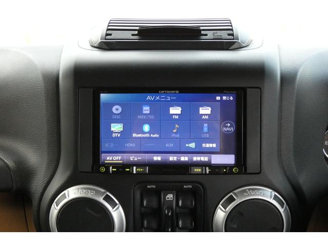 ジープ・ラングラーアンリミテッド サハラ　切替４ＷＤ　ＲＡＮＣＨＯリフトアップ　１７インチＡＷ　ＬＥＤヘッド　オートクルーズ　ｃａｒｒｏｚｅｒｉａナビ　ＤＶＤ再生　フルセグ　Ｂｌｕｅｔｏｏｔｈ　ＥＴＣ　フロント・サイド・バックカメラ（37枚目）