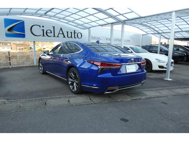 ＬＳ ＬＳ５００　Ｆスポーツ　ホワイト本革エアーシート　マークレビンソン　２０インチＡＷ　ロワリングＫｉｔ　フルセグ　Ｂｌｕｅｔｏｏｔｈ　ＤＶＤ　ミラーキャスト　ＢＳＭ　ＰＫＳＡ　ＨＵＤ　ＩＴＳコネクト　全方位カメラ　ＥＴＣ２．０（10枚目）