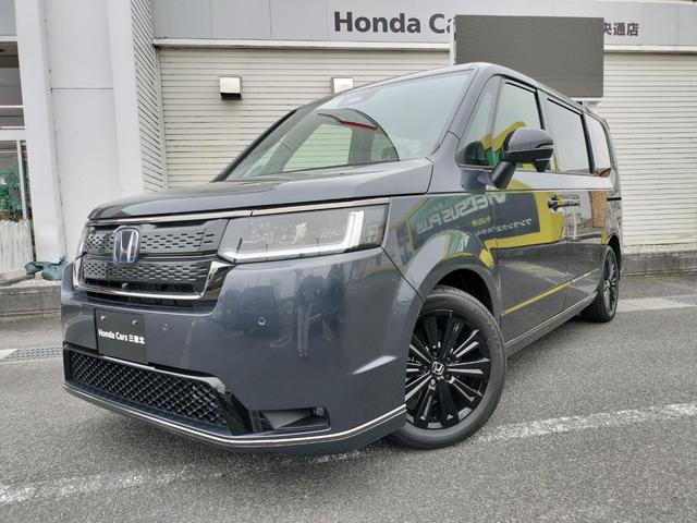 ステップワゴン eHEVスパーダプレミアムラインブラックエディション 新車 未登録車 展示車 オーディオレス マルチビューカメラシステム運転席&助手席&2列目シートヒーター 二列目オットマン コンビシート プレミアムラインブラックエディション(7枚目)