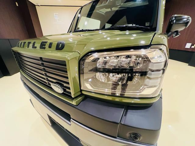 タフト Gターボ クロムベンチャー DAMDコンプリート LITTLE D リフトアップ フロントカメラ 大型ガラスルーフ ナビ テレビ 前後ドラレコ ETC シートヒーター LEDヘッド フォグ(27枚目)