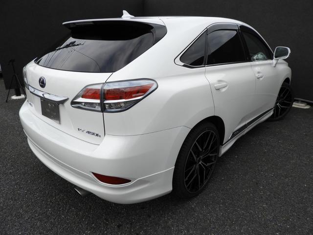 RX450h バージョンL モデリスタエアロ/20系Fスポーツ仕様スポイラー/LX TRD仕様スピンドルグリル/LED三眼ヘッドライト/新品22インチホイール&タイヤ/ダウンサス/茶革シートPハッチ/Pシート/サイドカメラ(15枚目)