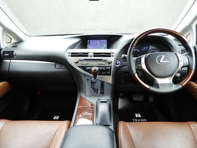 RX450h バージョンL モデリスタエアロ/20系Fスポーツ仕様スポイラー/LX TRD仕様スピンドルグリル/LED三眼ヘッドライト/新品22インチホイール&タイヤ/ダウンサス/茶革シートPハッチ/Pシート/サイドカメラ(22枚目)