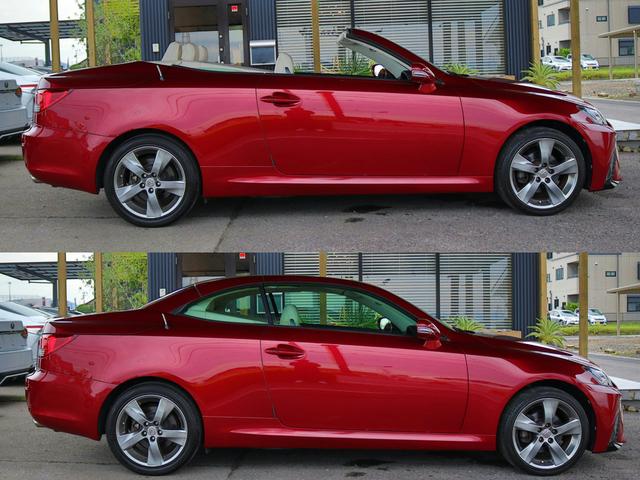 ＩＳ ＩＳ２５０Ｃ　バージョンＬ　シートリペア済／現行Ｆスポーツ仕様スピンドルグリル／現行仕様ヘッドライト＆流ウィンカー／ＯＰソナー／ＯＰ１８インチホイール／ＯＰウッドコンビハンドル／３６０度ドラレコ／Ｂｌｕｅｔｏｏｔｈ／ＥＴＣ（4枚目）