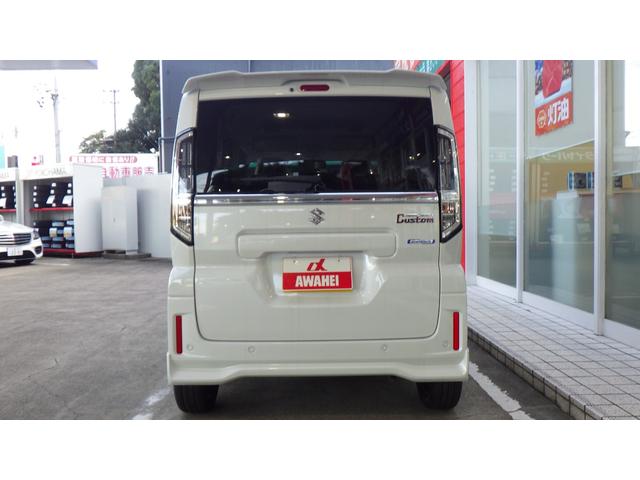 スペーシアカスタム ハイブリッドXS フルLEDヘッドランプ 本革巻ステアリング ステアリングヒーター ヘッドアップディスプレイ 6スピーカー 15インチアルミ マルチユースフラップ 後席センターアームレスト パーソナルテーブル(5枚目)