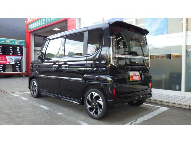 スペーシアカスタム ハイブリッドXS フルLEDヘッドランプ 本革巻ステアリング ステアリングヒーター ヘッドアップディスプレイ 6スピーカー 15インチアルミ 後席センターアームレスト マルチユースフラップ パーソナルテーブル(3枚目)