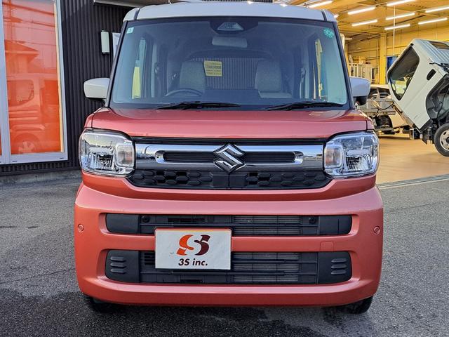 スペーシア ハイブリッドX メーカー保証継承 両側電動スライドドア セーフティプラスパッケージ装着車 衝突被害軽減システム オートライト LEDヘッドランプ スマートキー アイドリングストップ 電動格納ミラー シートヒーター(3枚目)