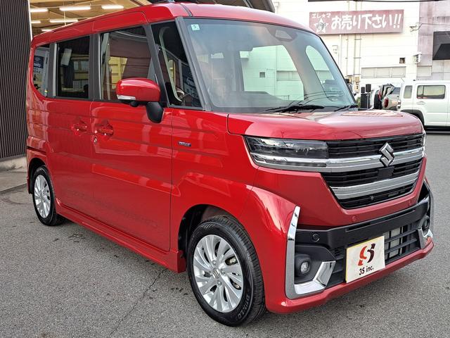 スペーシアカスタム ハイブリッドＧＳ　４ＷＤ　全方位モニター付メモリーナビ　メーカー保証継承付き　スズキセーフティサポート　パワースライドドア　ＬＥＤサイドターンランプ　ＬＥＤヘッドランプ　純正１４インチアルミ　シートヒーター（4枚目）