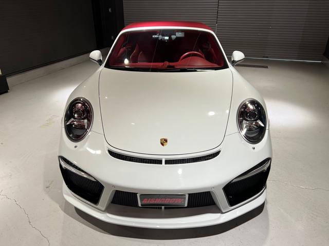 ９１１カレラＳカブリオレ　左ハンドル　ＰＤＫ　スポーツクロノ　スポーツエグゾースト　カーボンブレーキ　バーガンディトップ　赤革　ＨＲＥ２０インチＡＷ　社外フロントエアロ（ＧＡＲＡＧＥ　ＥＵＲ／純正バンパー有）ＢＯＳＥスピーカー　ＰＳＡＭ　社外ナビドラレコレーダー(7枚目)