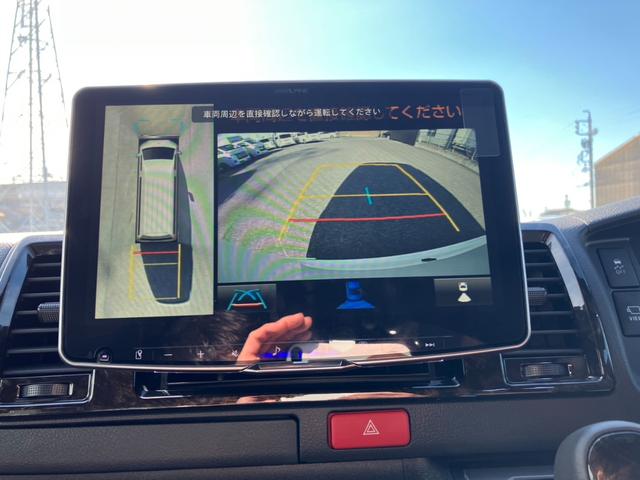 ハイエースバン スーパーＧＬ　ダークプライムＩＩ　登録済未使用車／４ＷＤ／寒冷地仕様／ＡＬＰＩＮＥ　ＢＩＧＤＡ／ＨＤＭＩ／ＥＴＣ／パノラミックビューＭ／デジタルインナーＭ／ＴＲＤフロントスポイラー／１６ｉｎアルミ／両側パワースライドドア／ベッドキット（17枚目）