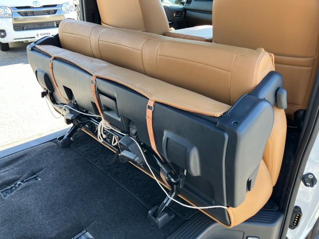 ハイエースバン スーパーＧＬ　ダークプライムＩＩ　Ｋｅｎｗｏｏｄフローティングナビ／バックカメラ／パノラミックビューＭ／デジタルインナーミラー／ＧＲ８センターコンソール／シートカバー／クリアランスソナー／ＡＣ１００Ｖ電源／ベッドキット／ヒッチメンバー（64枚目）