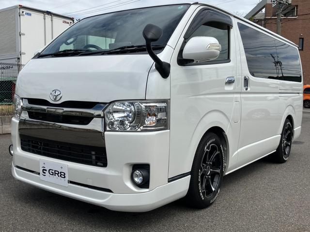 ハイエースバン スーパーＧＬ　ダークプライムＩＩ　１オーナー／ＡＬＰＩＮＥ　ＢＩＧＸ／Ｂカメラ／フリップダウンモニター／ＥＳＳＥＸフロントスポイラー／１７ｉｎＡＷ／ローダウン／両側電動スライドドア／ＬＥＤテール／ＧＲ８センターコンソール／ベッドキット（10枚目）