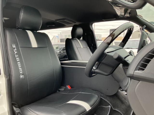 ハイエースバン スーパーGL ダークプライムII ALPINE BIGDA/Bカメラ/HDMI/ETC/トヨタセーフティーセンス/LEDヘッドライト/GR8フロントスポイラー/ESSEX18inアルミ/センターコンソール/シートカバー/ベッドキット(18枚目)