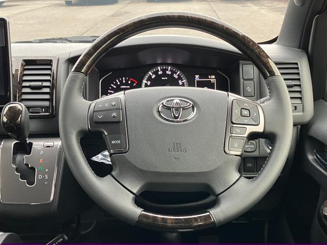 ハイエースバン スーパーGL ダークプライムII ALPINE BIGDA/Bカメラ/HDMI/ETC/トヨタセーフティーセンス/LEDヘッドライト/GR8フロントスポイラー/ESSEX18inアルミ/センターコンソール/シートカバー/ベッドキット(50枚目)