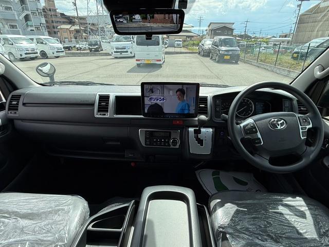 ハイエースワゴン ＧＬ　新車未登録／ＡＬＰＩＮＥ　ＢＩＧＸ／ＨＤＭＩ／フリップダウンモニター／ルーフスピーカー／パノラミックビューＭ／デジタルインナーＭ／パワースライドドア／ローダウン／フロントスポイラー／１６ｉｎアルミ（15枚目）