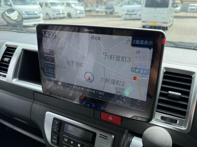 ハイエースワゴン ＧＬ　新車未登録／ＡＬＰＩＮＥ　ＢＩＧＸ／ＨＤＭＩ／フリップダウンモニター／ルーフスピーカー／パノラミックビューＭ／デジタルインナーＭ／パワースライドドア／ローダウン／フロントスポイラー／１６ｉｎアルミ（16枚目）