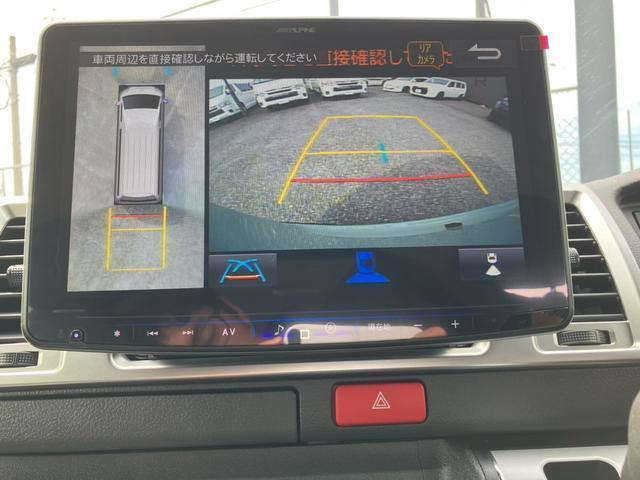 ハイエースバン ロングスーパーＧＬ　アースカラーパッケージ　新車未登録／ＡＬＰＩＮＥ　ＢＩＧＸ／ＨＤＭＩ／Ｂカメラ／フリップダウンモニター／デジタルインナーＭ／パノラミックビューＭ／両側電動スライドドア／クリアランスソナー／ＬＥＤヘッド（17枚目）