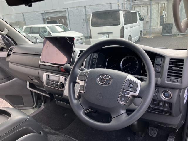 ハイエースバン ロングスーパーＧＬ　アースカラーパッケージ　新車未登録／ＡＬＰＩＮＥ　ＢＩＧＸ／ＨＤＭＩ／Ｂカメラ／フリップダウンモニター／デジタルインナーＭ／パノラミックビューＭ／両側電動スライドドア／クリアランスソナー／ＬＥＤヘッド（47枚目）