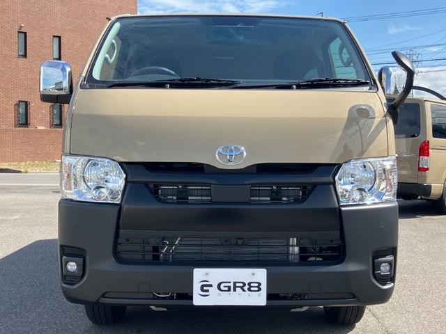 ハイエースバン ロングスーパーＧＬ　アースカラーパッケージ　未登録新車／４ＷＤ／両側パワースライドドア／パノラミックビューモニター／デジタルインナーミラー／クリアランスソナー／ＬＥＤヘッドライト／スマートキー／ＡＣ１００Ｖ電源（21枚目）