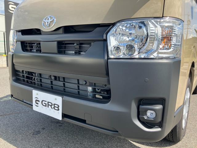 ハイエースバン ロングスーパーＧＬ　アースカラーパッケージ　未登録新車／４ＷＤ／両側パワースライドドア／パノラミックビューモニター／デジタルインナーミラー／クリアランスソナー／ＬＥＤヘッドライト／スマートキー／ＡＣ１００Ｖ電源（27枚目）