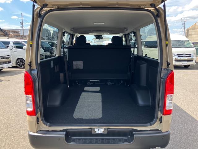 ハイエースバン ロングスーパーＧＬ　アースカラーパッケージ　未登録新車／４ＷＤ／両側パワースライドドア／パノラミックビューモニター／デジタルインナーミラー／クリアランスソナー／ＬＥＤヘッドライト／スマートキー／ＡＣ１００Ｖ電源（60枚目）