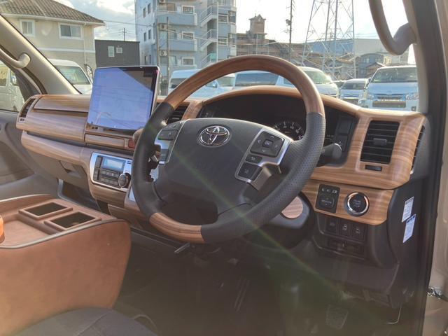 ハイエースバン ロングスーパーＧＬ　新車未登録／アースカラーＰＫＧ／ＡＬＰＩＮＥ　ＢＩＧＸ／ＨＤＭＩ／ＥＴＣ／Ｂカメラ／両側電動スライドドア／パノラミックビューＭ／デジタルインナーＭ／ＪＡＯＳバンパーガード／１６ｉｎＡＷ／ベッドキット（44枚目）