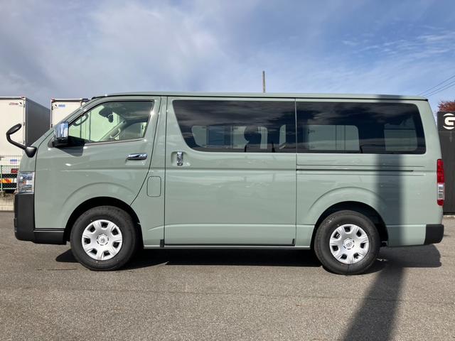 ハイエースバン ロングスーパーGL アースカラーパッケージ 登録済未使用車/寒冷地仕様/デジタルインナM/パノラミックビューM/両側電動スライドドア/クリアランスソナー/LEDヘッドライト/AC100V電源/20周年記念スカッフプレート(24枚目)